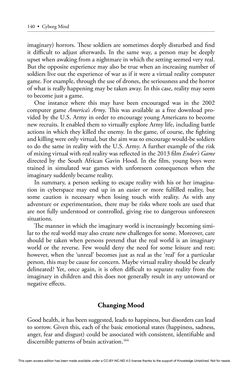 Image of the Page - 140 - in Cyborg Mind - What Brain–Computer and Mind–Cyberspace Interfaces Mean for Cyberneuroethics