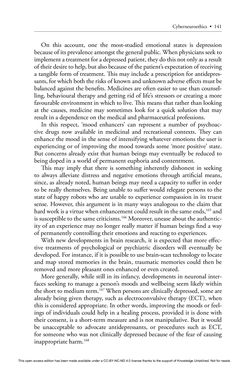 Image of the Page - 141 - in Cyborg Mind - What Brain–Computer and Mind–Cyberspace Interfaces Mean for Cyberneuroethics