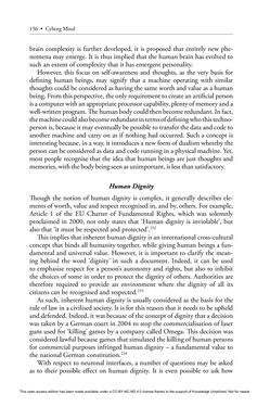 Image of the Page - 156 - in Cyborg Mind - What Brain–Computer and Mind–Cyberspace Interfaces Mean for Cyberneuroethics