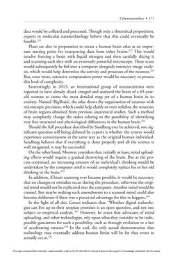 Image of the Page - 171 - in Cyborg Mind - What Brain–Computer and Mind–Cyberspace Interfaces Mean for Cyberneuroethics