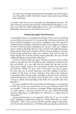 Image of the Page - 175 - in Cyborg Mind - What Brain–Computer and Mind–Cyberspace Interfaces Mean for Cyberneuroethics