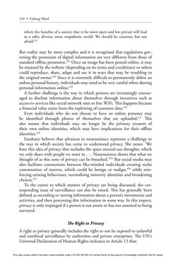 Image of the Page - 192 - in Cyborg Mind - What Brain–Computer and Mind–Cyberspace Interfaces Mean for Cyberneuroethics