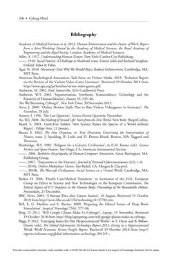 Image of the Page - 206 - in Cyborg Mind - What Brain–Computer and Mind–Cyberspace Interfaces Mean for Cyberneuroethics