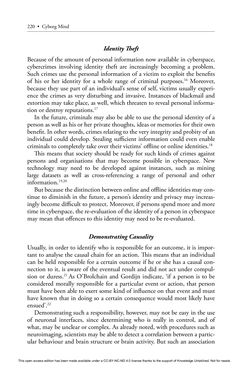 Bild der Seite - 220 - in Cyborg Mind - What Brain–Computer and Mind–Cyberspace Interfaces Mean for Cyberneuroethics