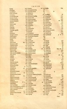 Bild der Seite - Index 3 - in Kreütter Buch - Darinn Underscheidt, Namen vnnd Würckung der Kreutter, Stauden, Hecken vnnd Beumen, sampt jhren Früchten, so inn Deutschen Landen wachsen