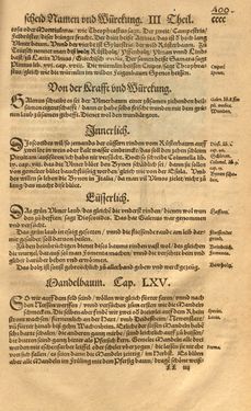Image of the Page - 400 - in Kreütter Buch - Darinn Underscheidt, Namen vnnd Würckung der Kreutter, Stauden, Hecken vnnd Beumen, sampt jhren Früchten, so inn Deutschen Landen wachsen