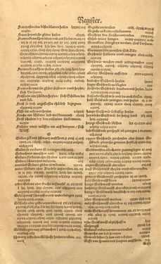 Bild der Seite - Register 4 - in Kreütter Buch - Darinn Underscheidt, Namen vnnd Würckung der Kreutter, Stauden, Hecken vnnd Beumen, sampt jhren Früchten, so inn Deutschen Landen wachsen