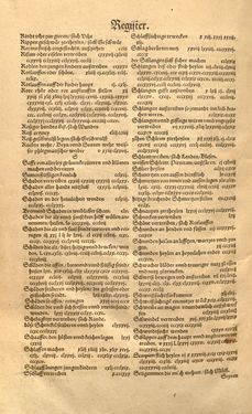 Image of the Page - Register 9 - in Kreütter Buch - Darinn Underscheidt, Namen vnnd Würckung der Kreutter, Stauden, Hecken vnnd Beumen, sampt jhren Früchten, so inn Deutschen Landen wachsen