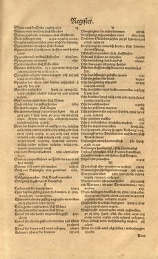 Bild der Seite - Register 10 - in Kreütter Buch - Darinn Underscheidt, Namen vnnd Würckung der Kreutter, Stauden, Hecken vnnd Beumen, sampt jhren Früchten, so inn Deutschen Landen wachsen