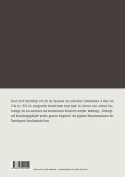 Bild der Seite - Einband hinten - in Das Schwarze Wien - Bautätigkeit im Ständestaat 1934–1938