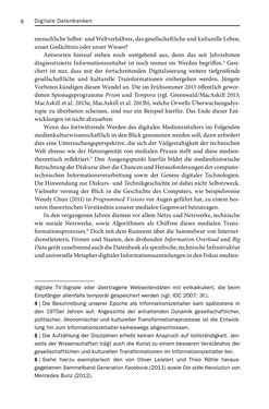 Image of the Page - 8 - in Digitale Datenbanken - Eine Medientheorie im Zeitalter von Big Data