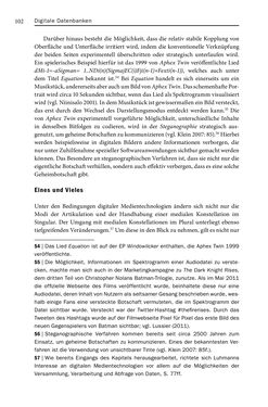 Image of the Page - 102 - in Digitale Datenbanken - Eine Medientheorie im Zeitalter von Big Data