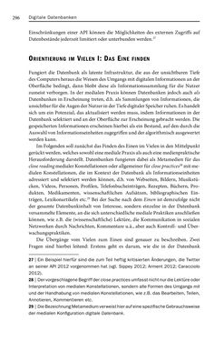 Image of the Page - 296 - in Digitale Datenbanken - Eine Medientheorie im Zeitalter von Big Data