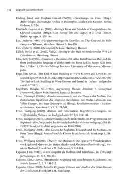 Image of the Page - 358 - in Digitale Datenbanken - Eine Medientheorie im Zeitalter von Big Data