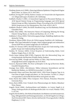 Image of the Page - 362 - in Digitale Datenbanken - Eine Medientheorie im Zeitalter von Big Data
