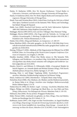 Image of the Page - 364 - in Digitale Datenbanken - Eine Medientheorie im Zeitalter von Big Data