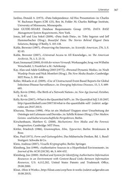 Bild der Seite - 367 - in Digitale Datenbanken - Eine Medientheorie im Zeitalter von Big Data