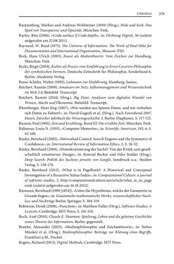 Bild der Seite - 379 - in Digitale Datenbanken - Eine Medientheorie im Zeitalter von Big Data