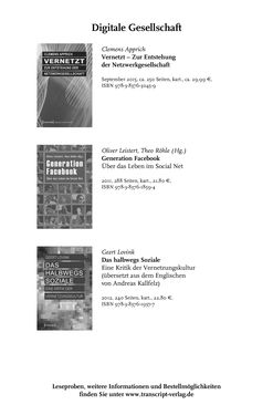 Image of the Page - (000391) - in Digitale Datenbanken - Eine Medientheorie im Zeitalter von Big Data