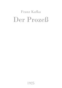 Image of the Page - (000003) - in Der Prozeß