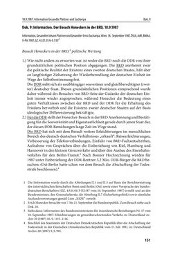 Image of the Page - 151 - in Österreich und die deutsche Frage 1987–1990 - Vom Honecker-Besuch in Bonn bis zur Einheit