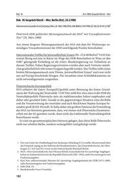 Bild der Seite - 182 - in Österreich und die deutsche Frage 1987–1990 - Vom Honecker-Besuch in Bonn bis zur Einheit