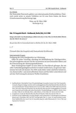 Bild der Seite - 184 - in Österreich und die deutsche Frage 1987–1990 - Vom Honecker-Besuch in Bonn bis zur Einheit