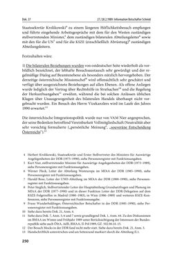 Image of the Page - 250 - in Österreich und die deutsche Frage 1987–1990 - Vom Honecker-Besuch in Bonn bis zur Einheit