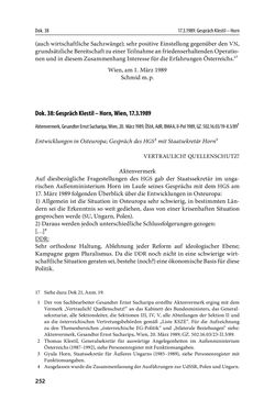 Image of the Page - 252 - in Österreich und die deutsche Frage 1987–1990 - Vom Honecker-Besuch in Bonn bis zur Einheit