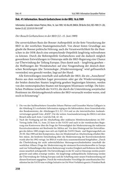 Image of the Page - 258 - in Österreich und die deutsche Frage 1987–1990 - Vom Honecker-Besuch in Bonn bis zur Einheit