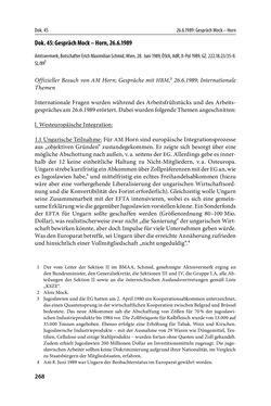 Image of the Page - 268 - in Österreich und die deutsche Frage 1987–1990 - Vom Honecker-Besuch in Bonn bis zur Einheit