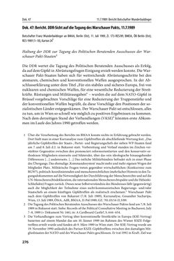 Image of the Page - 276 - in Österreich und die deutsche Frage 1987–1990 - Vom Honecker-Besuch in Bonn bis zur Einheit
