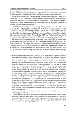 Image of the Page - 281 - in Österreich und die deutsche Frage 1987–1990 - Vom Honecker-Besuch in Bonn bis zur Einheit