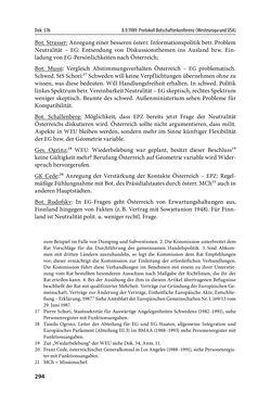 Image of the Page - 294 - in Österreich und die deutsche Frage 1987–1990 - Vom Honecker-Besuch in Bonn bis zur Einheit