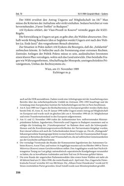 Image of the Page - 356 - in Österreich und die deutsche Frage 1987–1990 - Vom Honecker-Besuch in Bonn bis zur Einheit