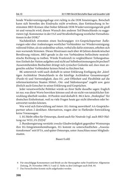 Image of the Page - 398 - in Österreich und die deutsche Frage 1987–1990 - Vom Honecker-Besuch in Bonn bis zur Einheit