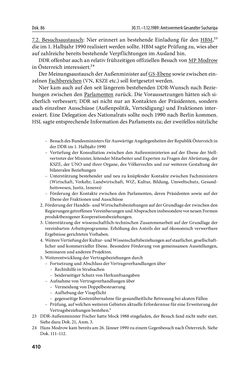 Image of the Page - 410 - in Österreich und die deutsche Frage 1987–1990 - Vom Honecker-Besuch in Bonn bis zur Einheit