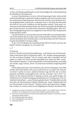 Image of the Page - 420 - in Österreich und die deutsche Frage 1987–1990 - Vom Honecker-Besuch in Bonn bis zur Einheit