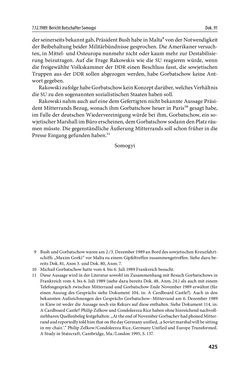 Image of the Page - 425 - in Österreich und die deutsche Frage 1987–1990 - Vom Honecker-Besuch in Bonn bis zur Einheit