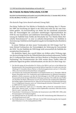 Image of the Page - 431 - in Österreich und die deutsche Frage 1987–1990 - Vom Honecker-Besuch in Bonn bis zur Einheit