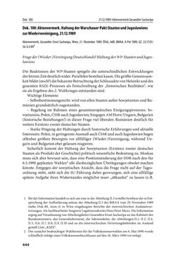 Image of the Page - 444 - in Österreich und die deutsche Frage 1987–1990 - Vom Honecker-Besuch in Bonn bis zur Einheit