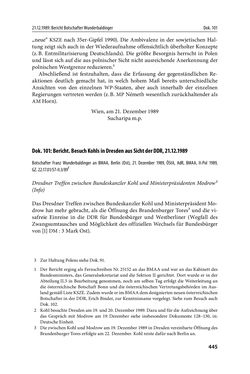 Image of the Page - 445 - in Österreich und die deutsche Frage 1987–1990 - Vom Honecker-Besuch in Bonn bis zur Einheit