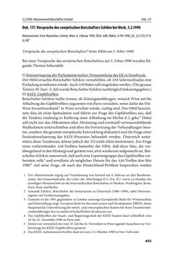 Image of the Page - 493 - in Österreich und die deutsche Frage 1987–1990 - Vom Honecker-Besuch in Bonn bis zur Einheit