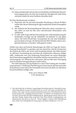Bild der Seite - 496 - in Österreich und die deutsche Frage 1987–1990 - Vom Honecker-Besuch in Bonn bis zur Einheit