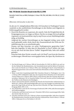 Image of the Page - 501 - in Österreich und die deutsche Frage 1987–1990 - Vom Honecker-Besuch in Bonn bis zur Einheit