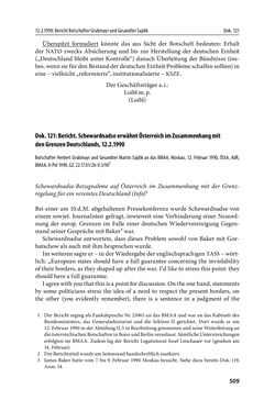 Image of the Page - 509 - in Österreich und die deutsche Frage 1987–1990 - Vom Honecker-Besuch in Bonn bis zur Einheit