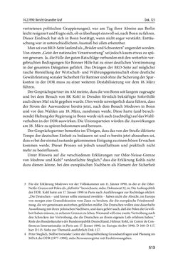 Image of the Page - 513 - in Österreich und die deutsche Frage 1987–1990 - Vom Honecker-Besuch in Bonn bis zur Einheit
