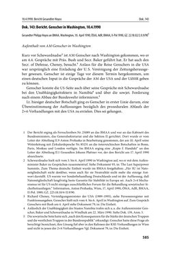 Image of the Page - 585 - in Österreich und die deutsche Frage 1987–1990 - Vom Honecker-Besuch in Bonn bis zur Einheit