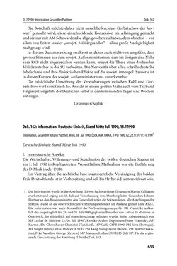 Image of the Page - 659 - in Österreich und die deutsche Frage 1987–1990 - Vom Honecker-Besuch in Bonn bis zur Einheit