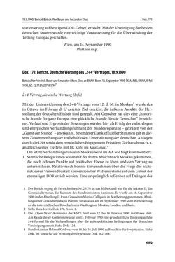 Image of the Page - 689 - in Österreich und die deutsche Frage 1987–1990 - Vom Honecker-Besuch in Bonn bis zur Einheit